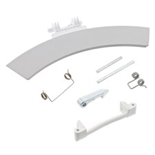 Handle Door Assembly White Silver